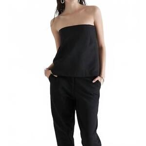 NEW SIR. sigrid strapless top in black